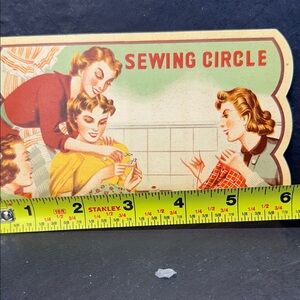 Vintage Sewing Circle Sign
